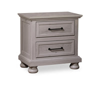 Kylie Bedside 2-Drawer Nightstand with USB Port, 26