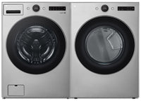 LG 5.2 Cu. Ft. Front-Load Washer and 7.4 Cu. Ft. Electric Dryer with TurboSteam® 