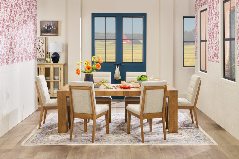 Lotus Dining Chair with Polyester Fabric, Wood - Light Grey