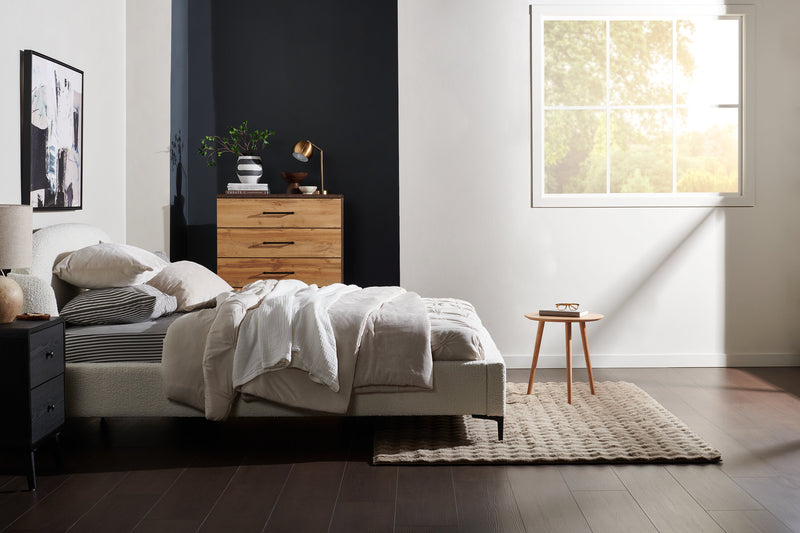 20\" Beige Concrete Table Lamp with Linen Shade