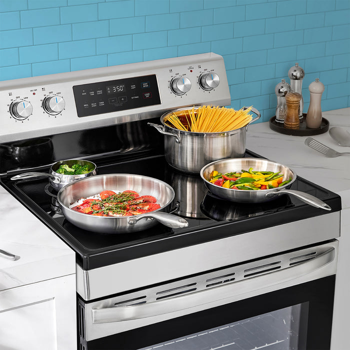 Midea 30\" 6.3 Cu. Ft. Electric Range - MER30B14ASTC 