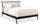 ["Milan Platform Bed with Headboard & Frame,  Mid-Century Modern, Black - Queen Size"]