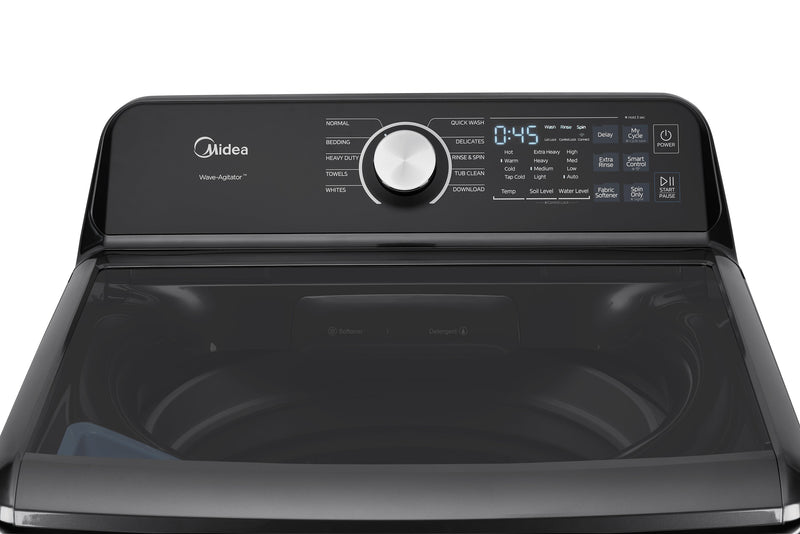 Midea 5.2 Cu. Ft. Top Load Agitator Washer – Black - MLTW52M2BGG