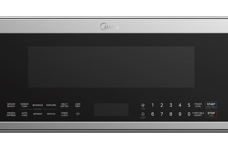 Midea 1.2 Cu. Ft. Slim Over-the-Range Microwave with 400 CFM - Stainless Steel - MMO12S14ASTC