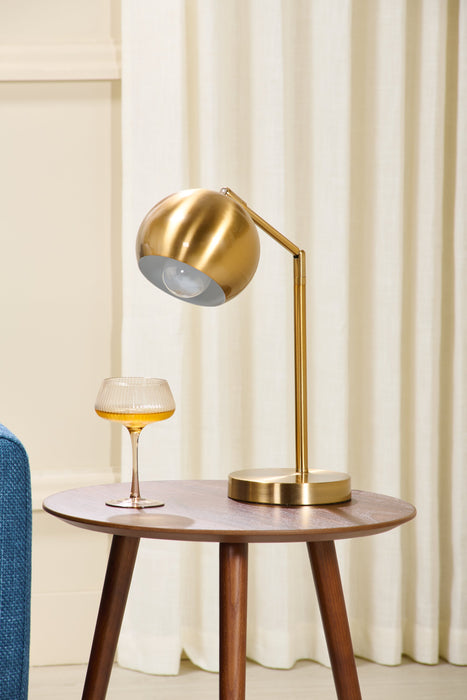 19\" Gold Metal Desk/Task Lamp