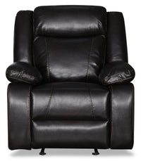 Nolan Leath-Aire Recliner - Blackberry 