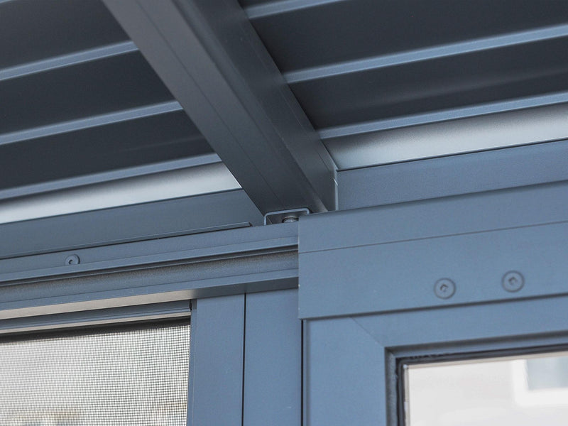 Gazebo Penguin Florence - Wall Mounted Solarium 8x16 Metal Roof