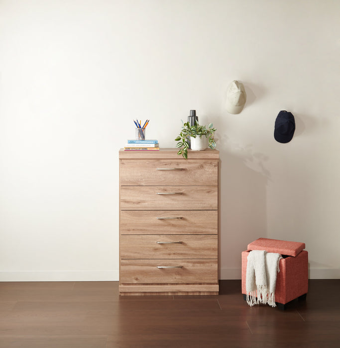 Halifax 14.75\" Square Fabric Storage Ottoman - Orange