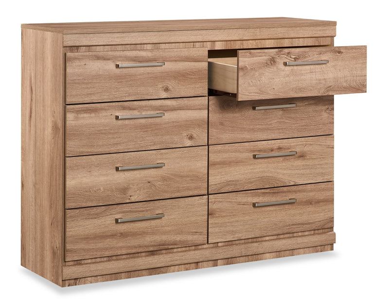 Oakley Bedroom 8-Drawer Dresser, 49\"W x 37\"H, Made in Canada - Natural