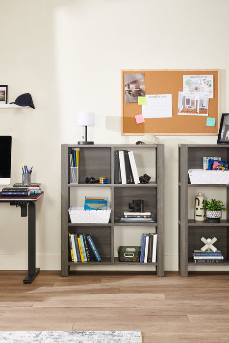 Oscar Owen 36\" 6-Cube Bookcase - Grey