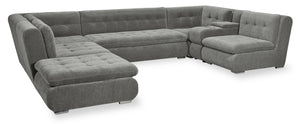 Plaza 7-Piece Modular Sectional - Grey