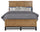 Scott Living Reno Panel Bed with Headboard & Frame, Wooden, Natural Brown - Queen Size