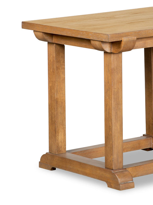 Rhett 43\" Modern End Table - Light Brown Oak