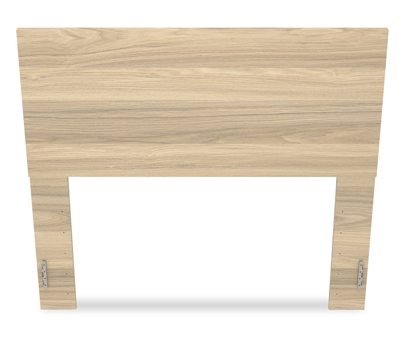 Riley Panel Bed with Headboard & Frame for Kids, Made in Canada, Natural - Full Size