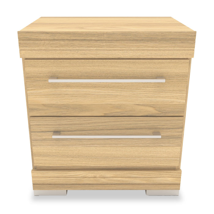 Riley Mates Bed 6pc Set with Bookcase Headboard, Dresser, Mirror & Nightstand, Natural - Full Size