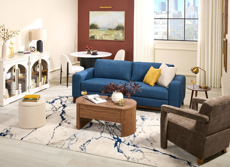 Twyla 33\" Solid Wood Accent Cabinet  with Arched Doors - White