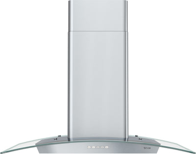 Brisas by Zephyr  30" Curved Glass Range Hood - Stainless Steel - BML-E30CG | Hotte de cuisinière courbée Brisas par Zephyr de 30 po en verre - acier inoxydable - BML-E30CG | BMLE30CG