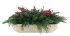 Kort & Co. Pine Berry Wood Trough 