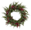 Kort & Co. 22\" Pine Berry Cypress Wreath
