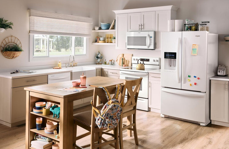 Whirlpool 36\" 25 Cu. Ft. French-Door Refrigerator with Ice and Water Dispenser - WRFF3436RW