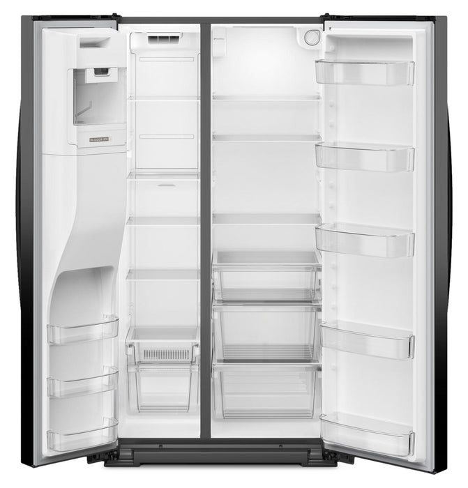 Whirlpool 36\" 21 Cu. Ft. Side-by-Side Refrigerator - Black - WRSC5536RB