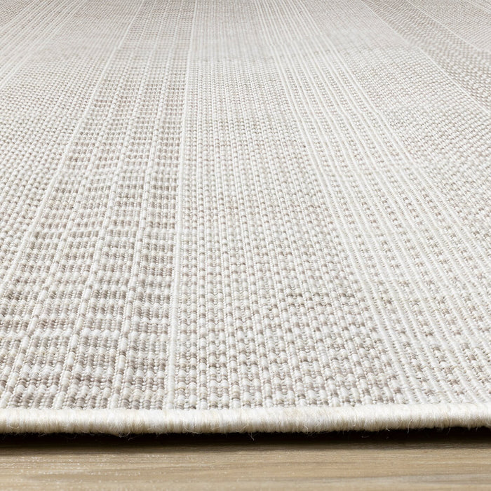 Lira 5'3\" x 7'7\" Striped Outdoor Rug – Cream 