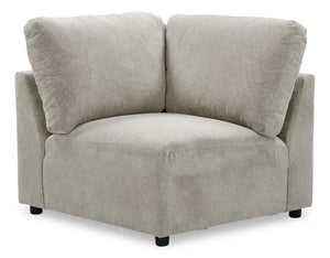 Voyage Modular Fabric Corner Chair with Removable Back Cushions – Beige