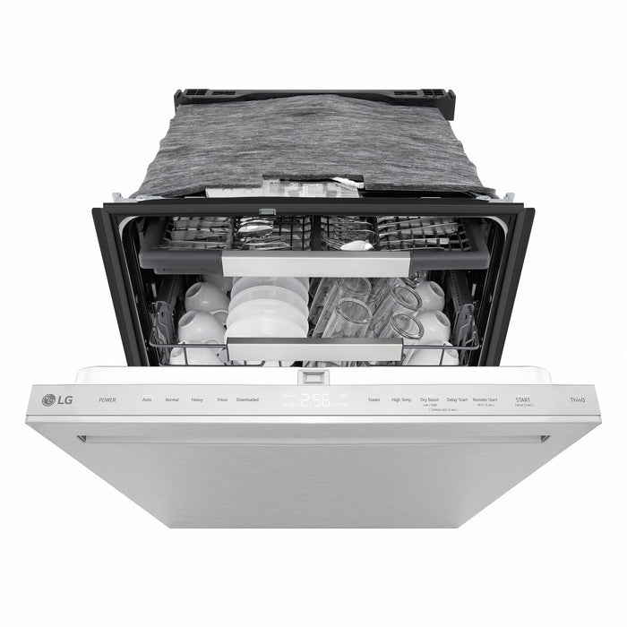 LG 24\" 46 dBA Built-In Top-Control Dishwasher with QuadWash® - Stainless Steel - LDNPQ555S