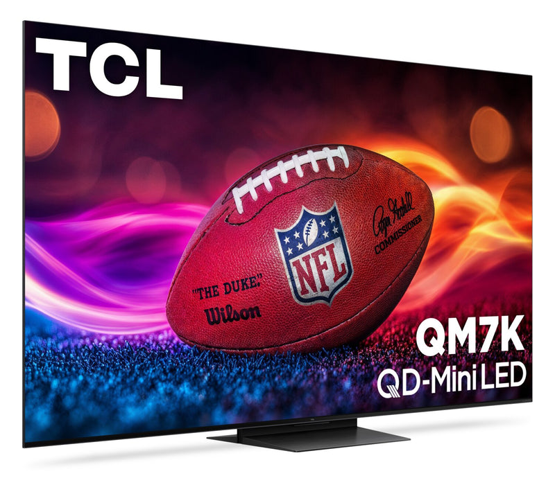 TCL 75\" QM7K QD Mini-LED QLED 4K UHD Smart Google TV (75QM7K) - 2025 Model