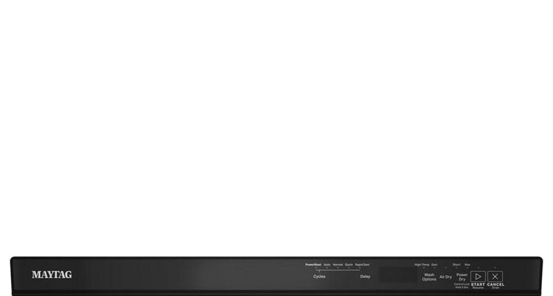 Maytag 24\" 47 dBA Buit-In Top Control Dishwasher – Black - MDPS7024SB