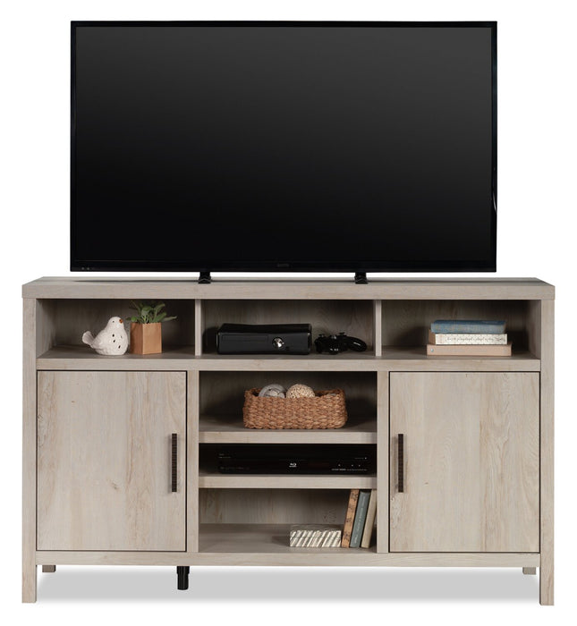 Wyatt 59.29\" Traditional TV Stand with Storage and Cable Management for TVs up to 65\" - Chalked Chestnut