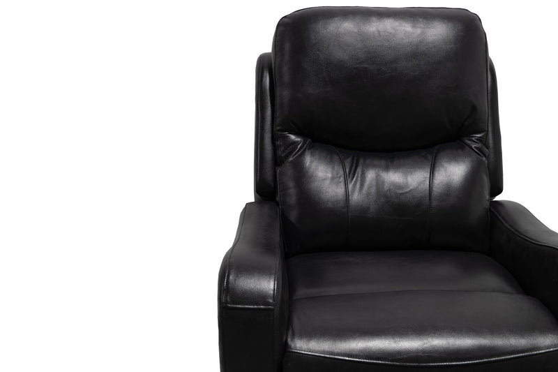 Ellis 32\" Faux Leather Glider Power Reclining Chair – Black