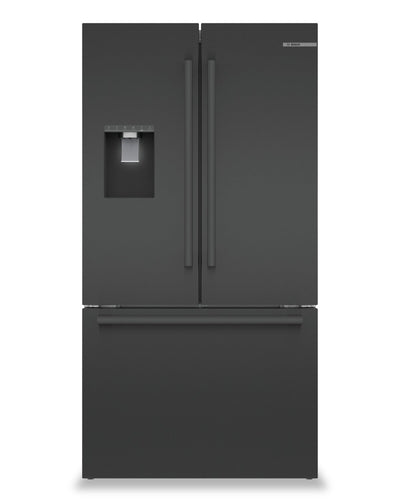 Bosch 21.6 Cu. Ft. French-Door Bottom Mount Refrigerator - Black Stainless Steel - B36CD52SNB | Réfrigérateur Bosch de 21,6 pi³ à portes françaises à congélateur inférieur - Acier inoxydable noir - B36CD52SNB