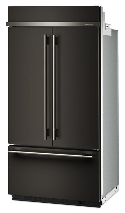 KitchenAid 24.2 Cu. Ft. 42\" French Door Bottom Mount Refrigerator – Black Ore - KBFN542SBE