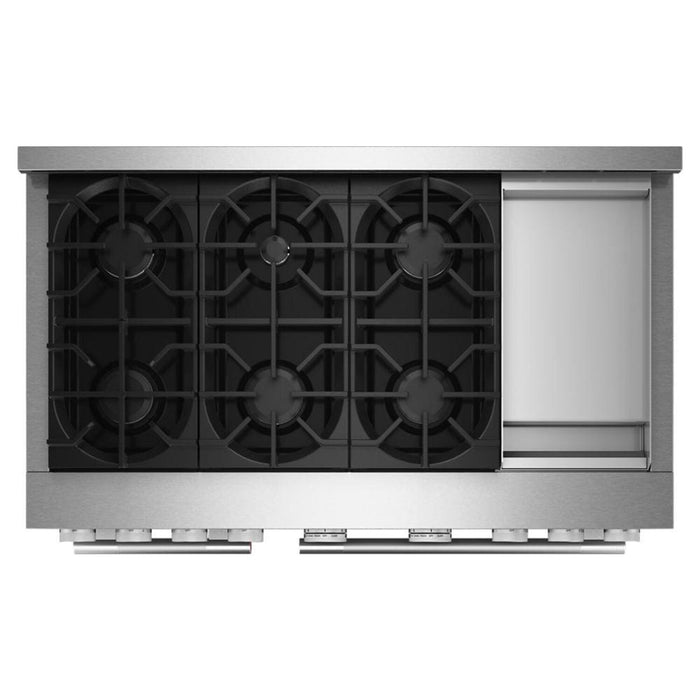 KitchenAid 6.3 Cu. Ft. 6 Burner Commercial-Style Gas Range – Stainless Steel - KFGD948SSS