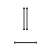 Thor Kitchen Handle and Knob Set for 30” Refrigerator in Black - CKA-RF3017-BLK