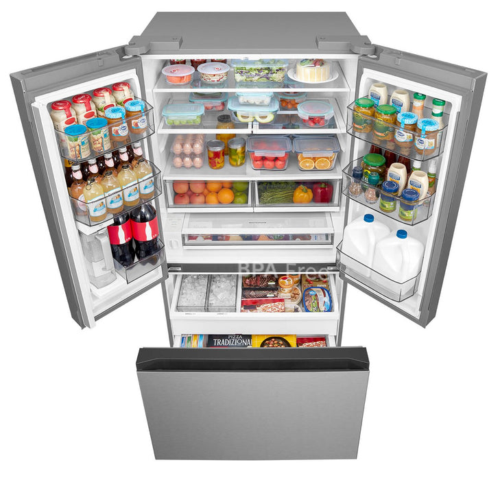 Midea 36\" 26.5 Cu. Ft. French Door Refrigerator with AutoFill Pitcher and Dual Ice Maker - MRF27I6BST