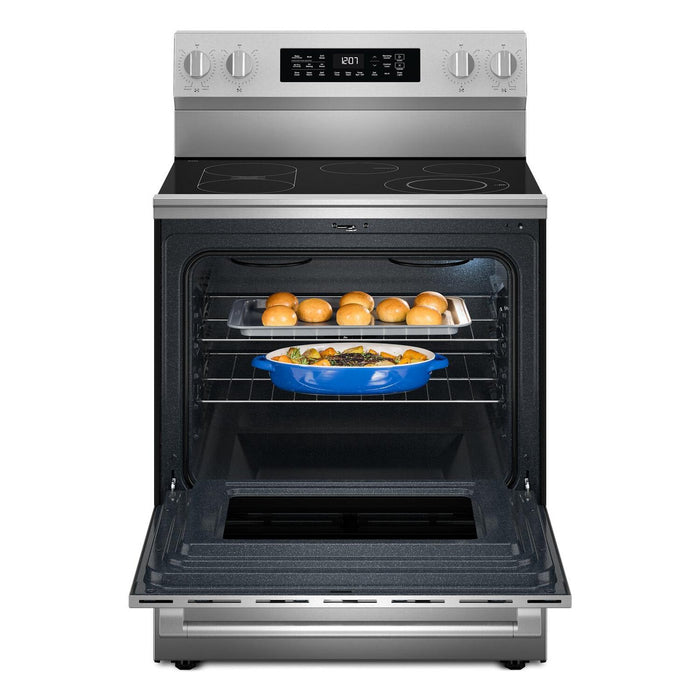 Maytag 30\" 5.3 Cu. Ft. Electric Range with No Preheat Air Fry - Fingerprint Resistant Stainless Steel - YMFES7030SZ