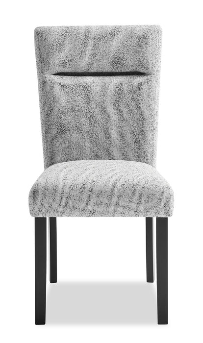 Libra Dining Chair with Polyester Fabric, - Grey