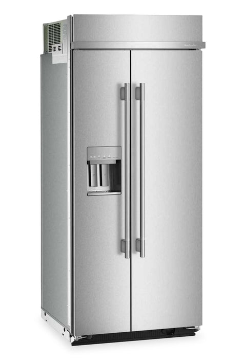 KitchenAid 36\" 20.8 Cu. Ft. Built-In Refrigerator - PrintShield™ Stainless Steel - KBSD736SPS