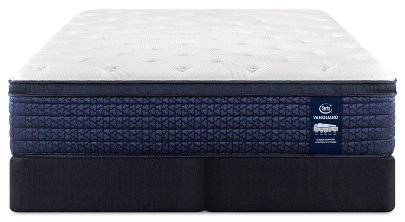 Serta Vanguard Stonebridge Eurotop Medium King Mattress Set