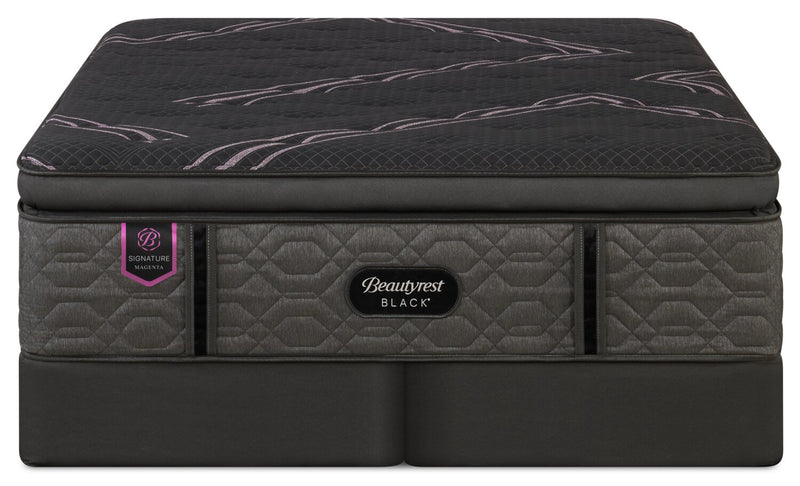 Beautyrest Black Signature Magenta Euro Pillowtop King Mattress Set