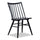 ["Astro Dining Chair with Curved Spindle-Back - Black"]