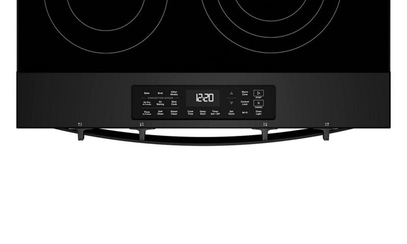 Whirlpool 30\" 5.3 Cu. Ft Electric Range with Air Cooking – Black - YWSES5030SB