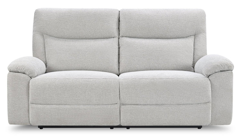 Spencer 80.9\" Chenille Fabric Manual Reclining Sofa - Grey