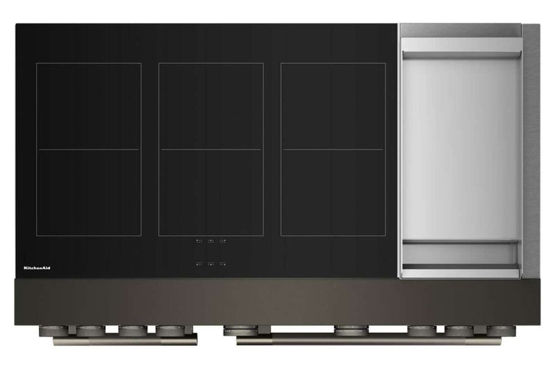 KitchenAid 6.3 Cu. Ft. Induction Freestanding Range with Griddle – Black Ore - KFID948SBE