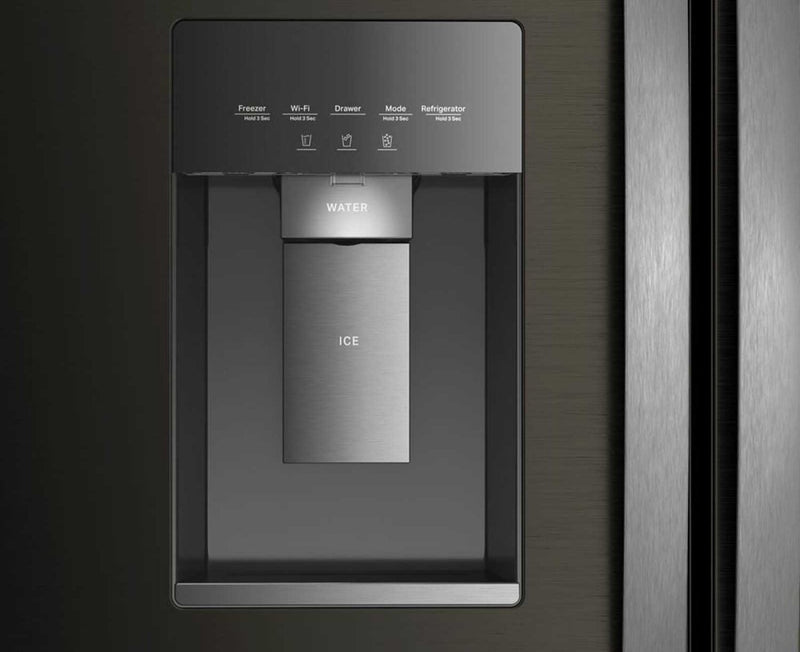 Whirlpool 36\" 23.4 Cu. Ft. French Door Refrigerator – Black Stainless Steel - WRFC5036RV