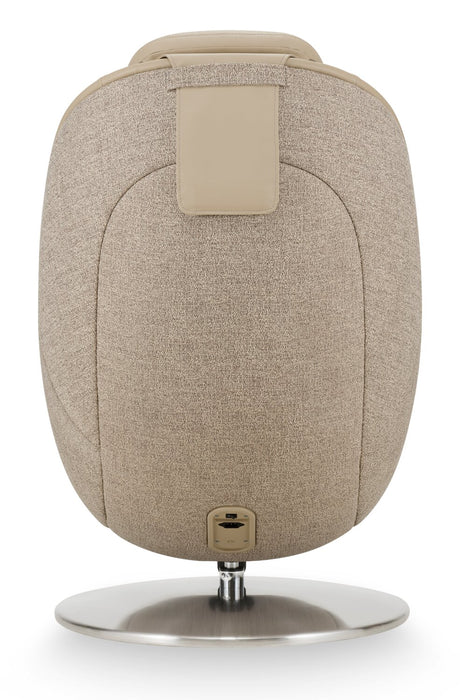 LG 29.6\" Leather-Look Fabric Reclining Massage Chair with Matching Ottoman - Brown