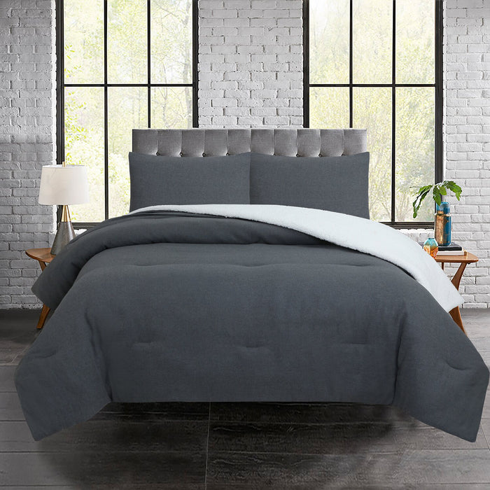 Alpine Lodge 3-Piece Queen Comforter Set – Grey