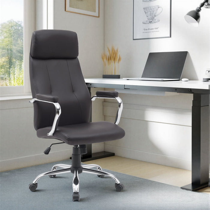 Steadman 24.4\" Office Chair - Dark Brown